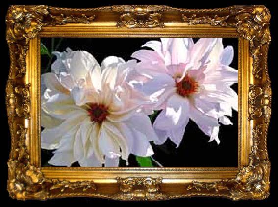 framed  unknow artist Still life floral, all kinds of reality flowers oil painting  52, ta009-2